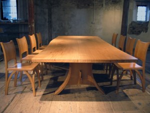 Gallery Table and Wishbone Chairs