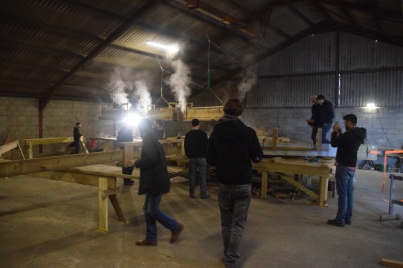 29. Letting off steam once the wood is bent